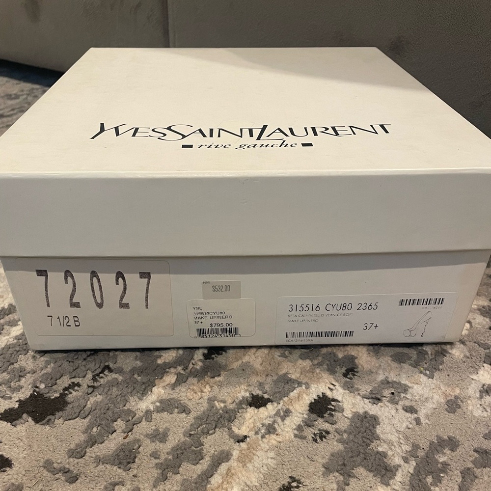 AUTHENTIC YSL SETA CALF HEEL